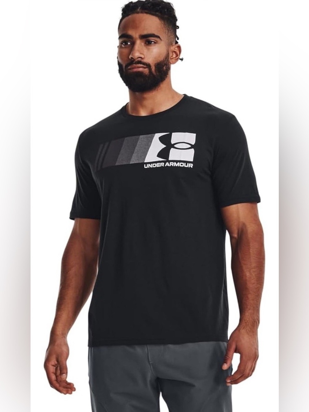 Under Armour Men’s Black Graphic Logo Short Sleeve T-Shirt
